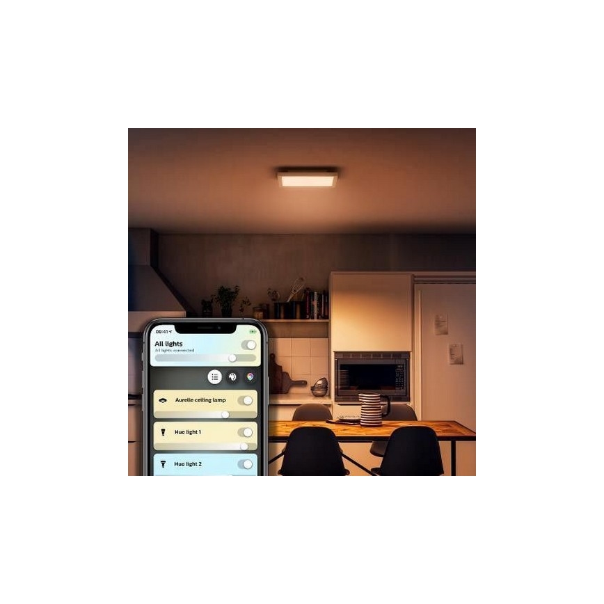 Philips - LED Dimmable φωτιστικό οροφής Hue LED/19W/230V 2200-6500K + τηλεχειριστήριο