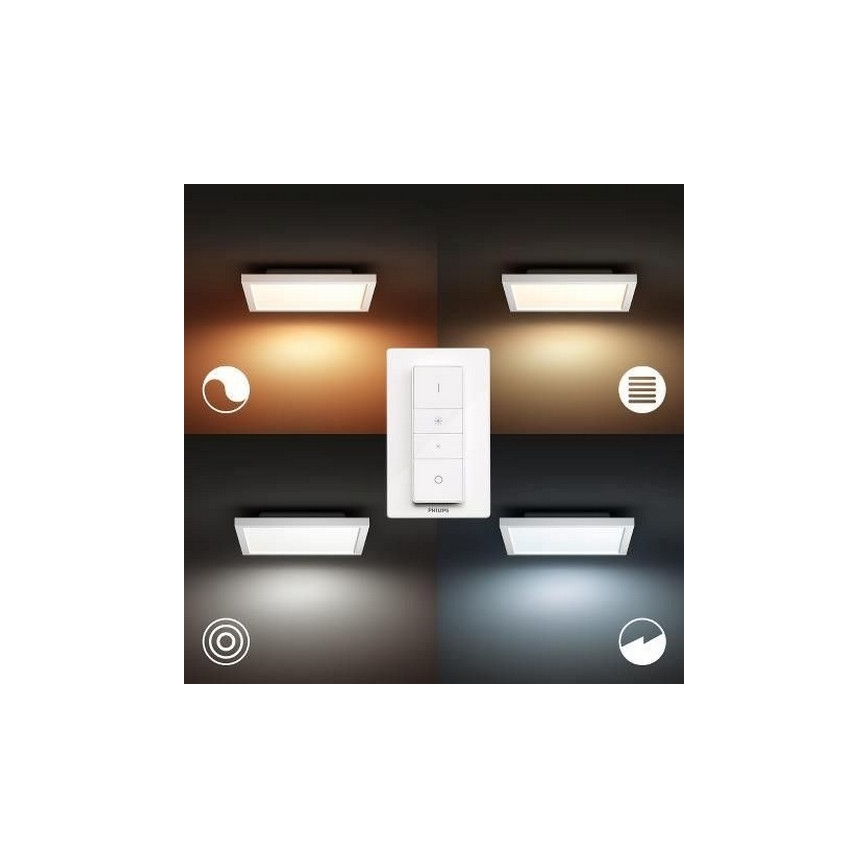 Philips - LED Dimmable φωτιστικό οροφής Hue LED/19W/230V 2200-6500K + τηλεχειριστήριο