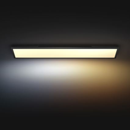 Philips - LED Dimmable φωτιστικό οροφής Hue AURELLE LED/39W/230V 2200-6500K 120x30 cm μαύρο