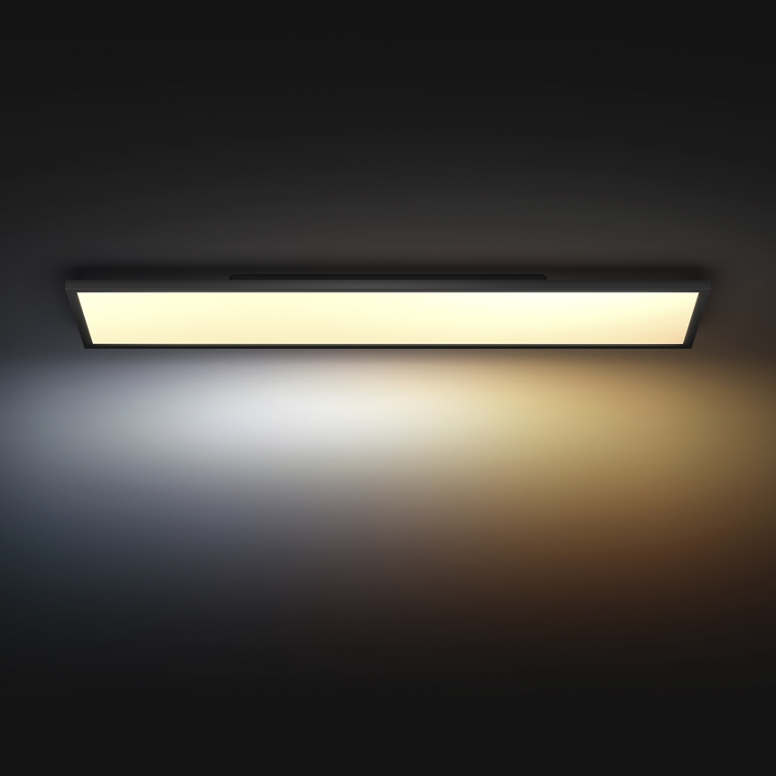 Philips - LED Dimmable φωτιστικό οροφής Hue AURELLE LED/39W/230V 2200-6500K 120x30 cm μαύρο