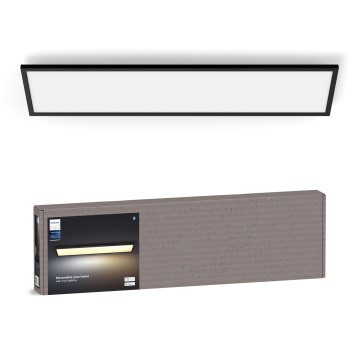 Philips - LED Dimmable φωτιστικό οροφής Hue AURELLE LED/39W/230V 2200-6500K 120x30 cm μαύρο