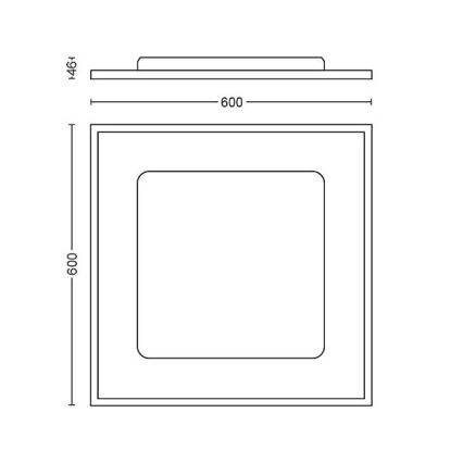 Philips - LED Dimmable φωτιστικό οροφής Hue LED/39W/230V 2200-6500K + τηλεχειριστήριο