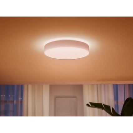 Philips - LED Dimmable φωτιστικό οροφής Hue LED/33,5W/230V 2200-6500K διάμετρος 425 mm λευκό + τηλεχειριστήριο