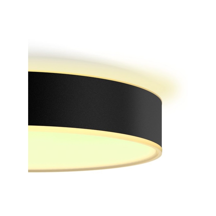 Philips - LED Dimmable φωτιστικό οροφής Hue LED/33,5W/230V 2200-6500K διάμετρος 425 mm μαύρο + τηλεχειριστήριο