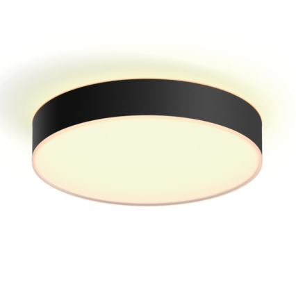 Philips - LED Dimmable φωτιστικό οροφής Hue LED/19,2W/230V 2200-6500K διάμετρος 381 mm μαύρο + τηλεχειριστήριο