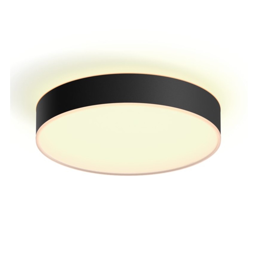 Philips - LED Dimmable φωτιστικό οροφής Hue LED/19,2W/230V 2200-6500K διάμετρος 381 mm μαύρο + τηλεχειριστήριο