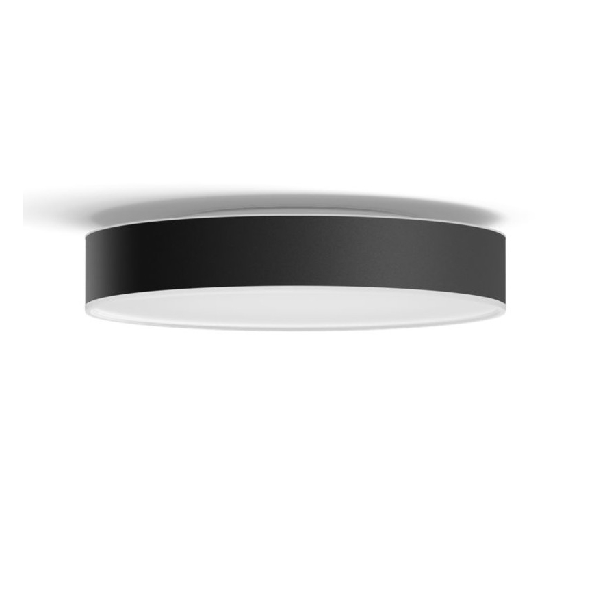Philips - LED Dimmable φωτιστικό οροφής Hue LED/19,2W/230V 2200-6500K διάμετρος 381 mm μαύρο + τηλεχειριστήριο