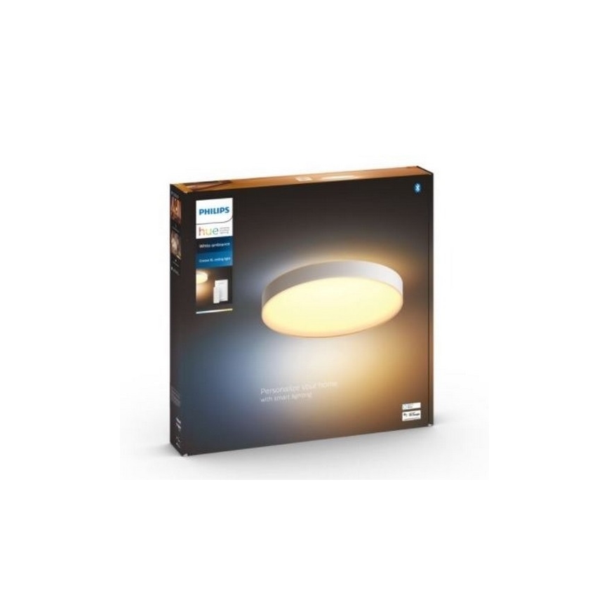 Philips - LED Dimmable φωτιστικό οροφής Hue LED/48W/230V 2200-6500K διάμετρος 551 mm λευκό + τηλεχειριστήριο