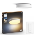 Philips - LED Dimmable φωτιστικό οροφής Hue LED/48W/230V 2200-6500K διάμετρος 551 mm λευκό + τηλεχειριστήριο