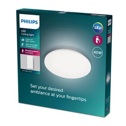 Philips - LED Dimmable φωτιστικό οροφής LED/40W/230V 2700-6500K + τηλεχειριστήριο