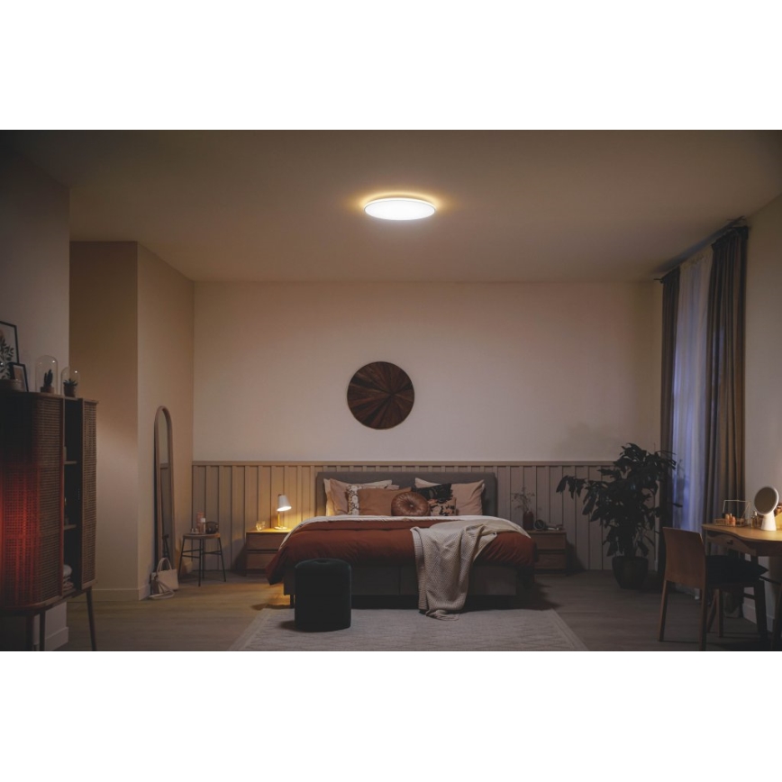 Philips - LED Dimmable φωτιστικό οροφής SCENE SWITCH LED/18W/230V διάμετρος 30 cm 2700K λευκό