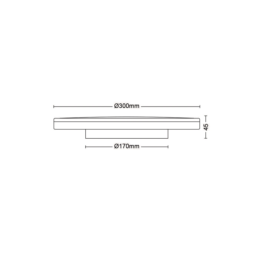 Philips - LED Dimmable φωτιστικό οροφής SCENE SWITCH LED/18W/230V διάμετρος 30 cm 4000K λευκό