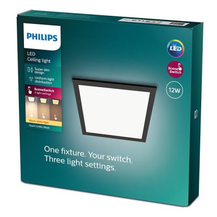 Philips - LED Dimmable φωτιστικό οροφής SCENE SWITCH LED/12W/230V 2700K