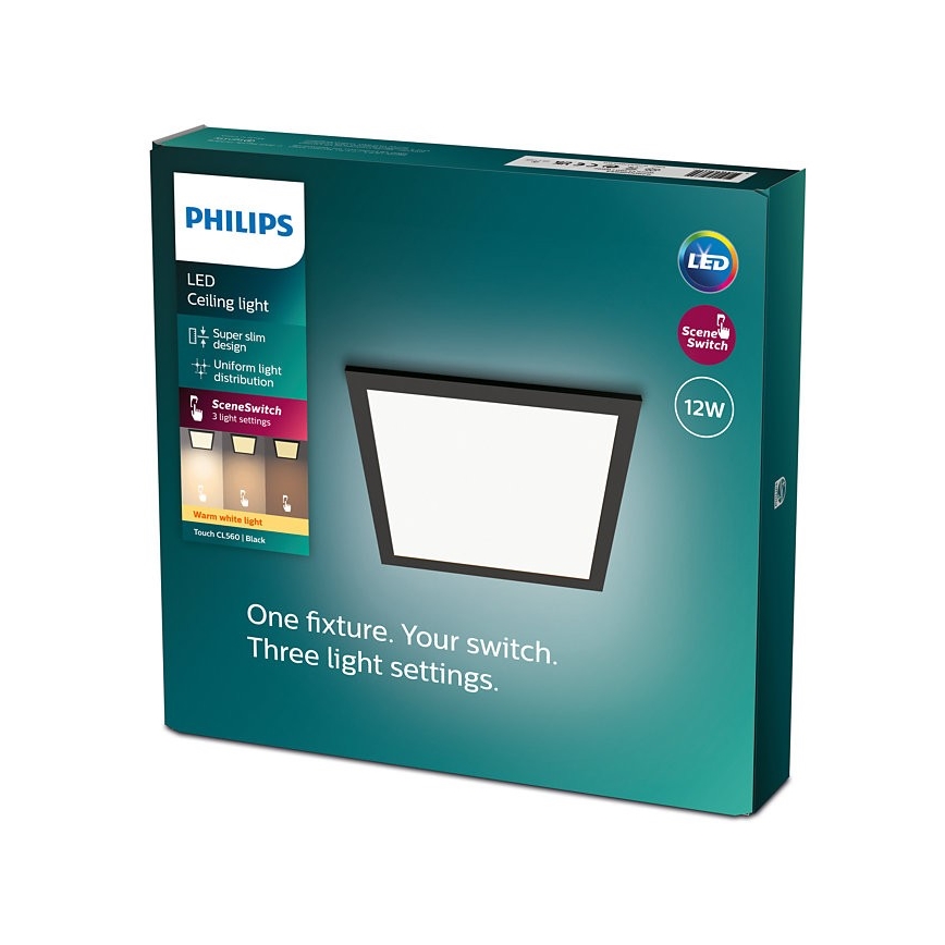Philips - LED Dimmable φωτιστικό οροφής SCENE SWITCH LED/12W/230V 2700K