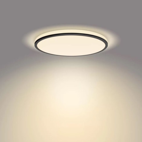 Philips - LED Dimmable φωτιστικό οροφής SCENE SWITCH LED/18W/230V διάμετρος 30 cm 2700K μαύρο