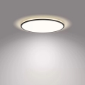 Philips - LED Dimmable φωτιστικό οροφής SCENE SWITCH LED/18W/230V διάμετρος 30 cm 4000K μαύρο