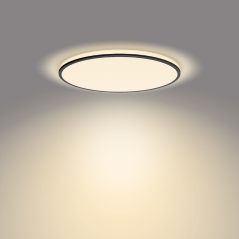 Philips - LED Dimmable φωτιστικό οροφής SCENE SWITCH LED/22W/230V διάμετρος 40 cm 2700K μαύρο