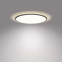 Philips - LED Dimmable φωτιστικό οροφής SCENE SWITCH LED/22W/230V διάμετρος 40 cm 4000K μαύρο