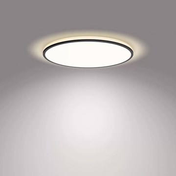 Philips - LED Dimmable φωτιστικό οροφής SCENE SWITCH LED/22W/230V διάμετρος 40 cm 4000K μαύρο