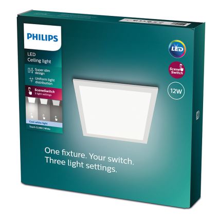 Philips - LED Dimmable φωτιστικό οροφής SCENE SWITCH LED/12W/230V 4000K