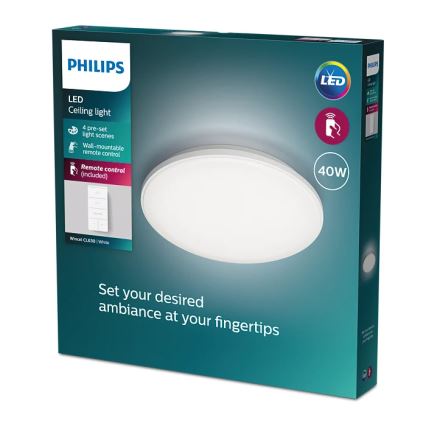 Philips - LED Dimmable φωτιστικό οροφής LED/40W/230V 2700-6500K + τηλεχειριστήριο