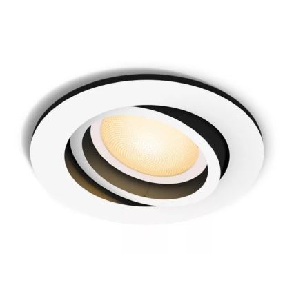 Philips - LED Dimmable χωνευτό φωτιστικό Hue MILLISKIN 1xGU10/4,2W/230V 2200-6500K λευκό