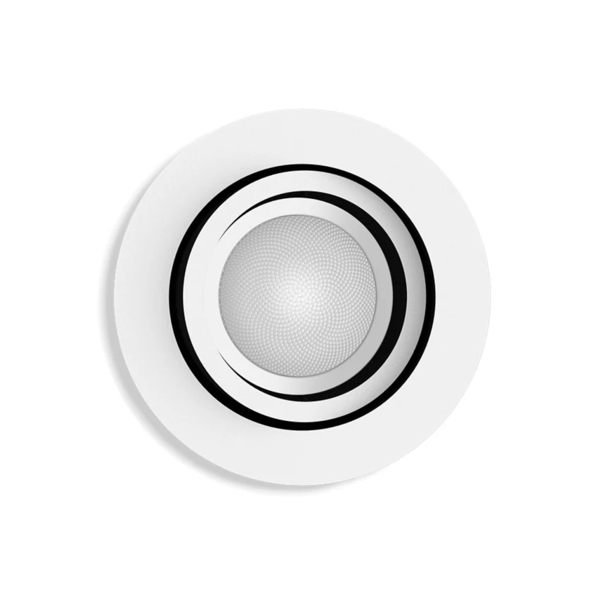 Philips - LED Dimmable χωνευτό φωτιστικό Hue MILLISKIN 1xGU10/4,2W/230V 2200-6500K λευκό