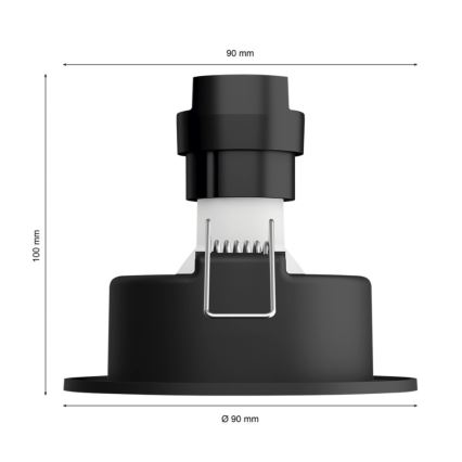 Philips - LED Dimmable χωνευτό φωτιστικό Hue MILLISKIN 1xGU10/4,2W/230V 2200-6500K