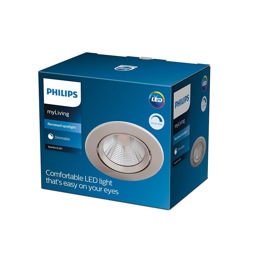Philips - LED Dimmable χωνευτό φωτιστικό LED/5,5W/230V