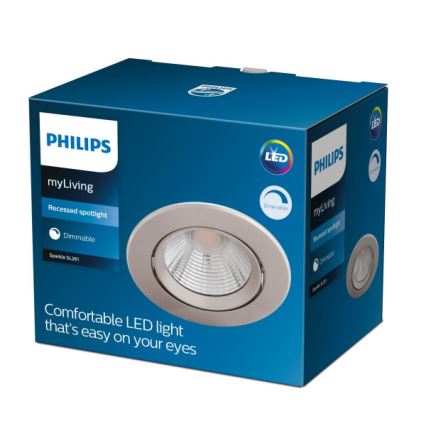 Philips - LED Dimmable χωνευτό φωτιστικό SPARKLE LED/5,5W/230V