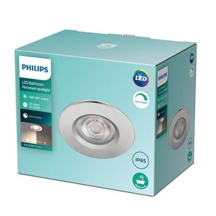 Philips - LED Dimmable χωνευτό φωτιστικό μπάνιου DIVE 1xLED/5W/230V IP65