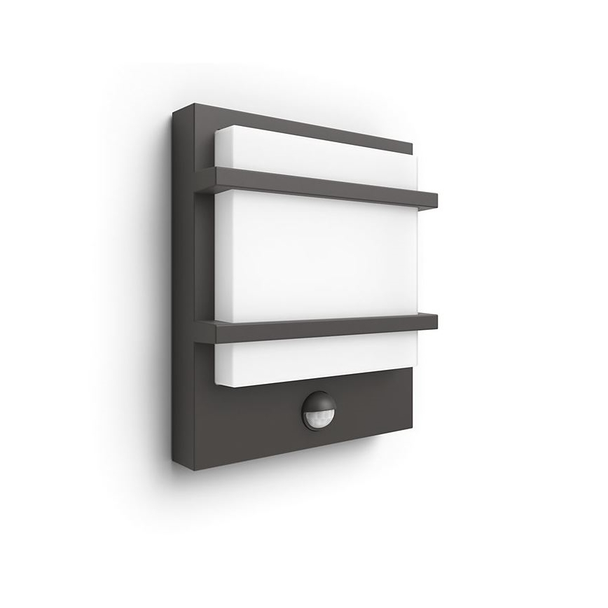 Philips - LED Φωτιστικό τοίχου εξωτερικού χώρου με αισθητήρα PETRONIA LED/3,8W/230V IP44