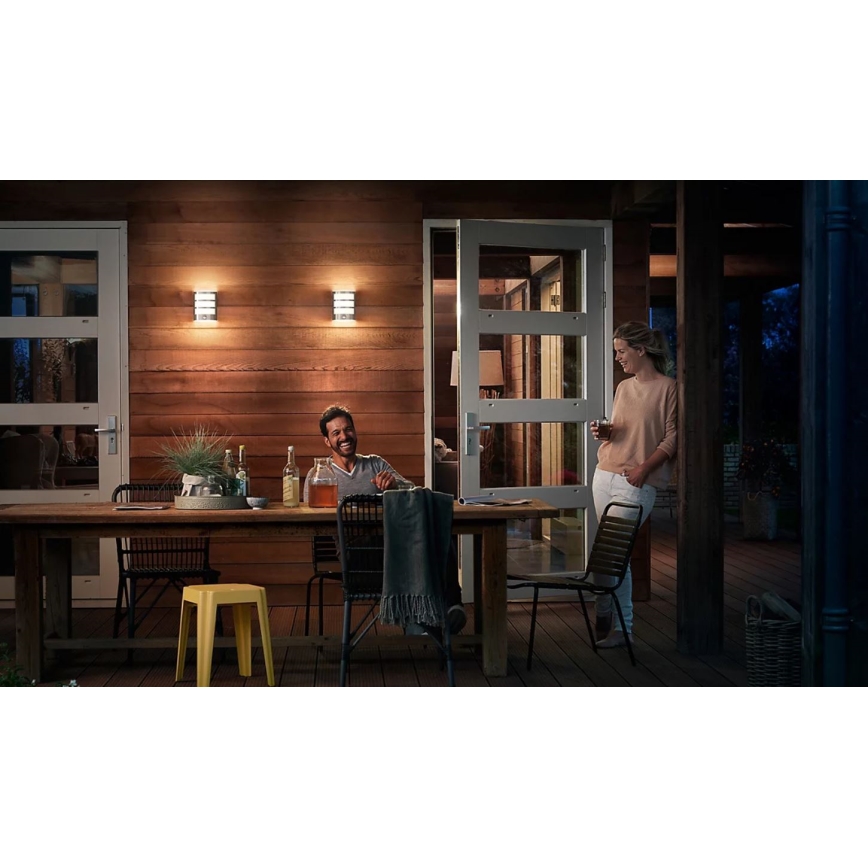 Philips - LED Φωτιστικό τοίχου εξωτερικού χώρου με αισθητήρα PYTHON LED/3,8W/230V IP44