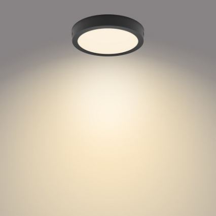 Philips - LED Φωτιστικό οροφής LED/12W/230V 2700K μαύρο