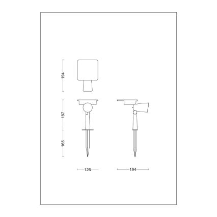Philips - Ηλιακό LED φωτιστικό σημείου ASHLYN LED/1,4W/3,7V 2600 mAh 2700K IP44