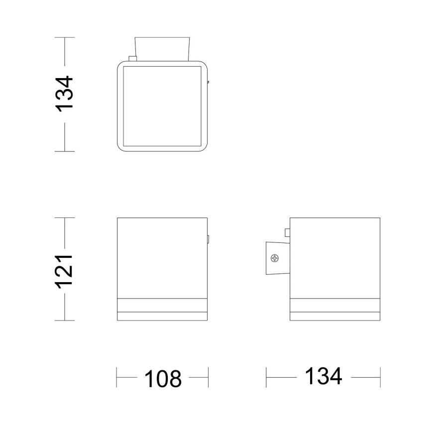 Philips - LED Ηλιακό Επιτοίχιο Φωτιστικό VIRONA LED/1,8W/3,7V 2600 mAh 2700K IP44