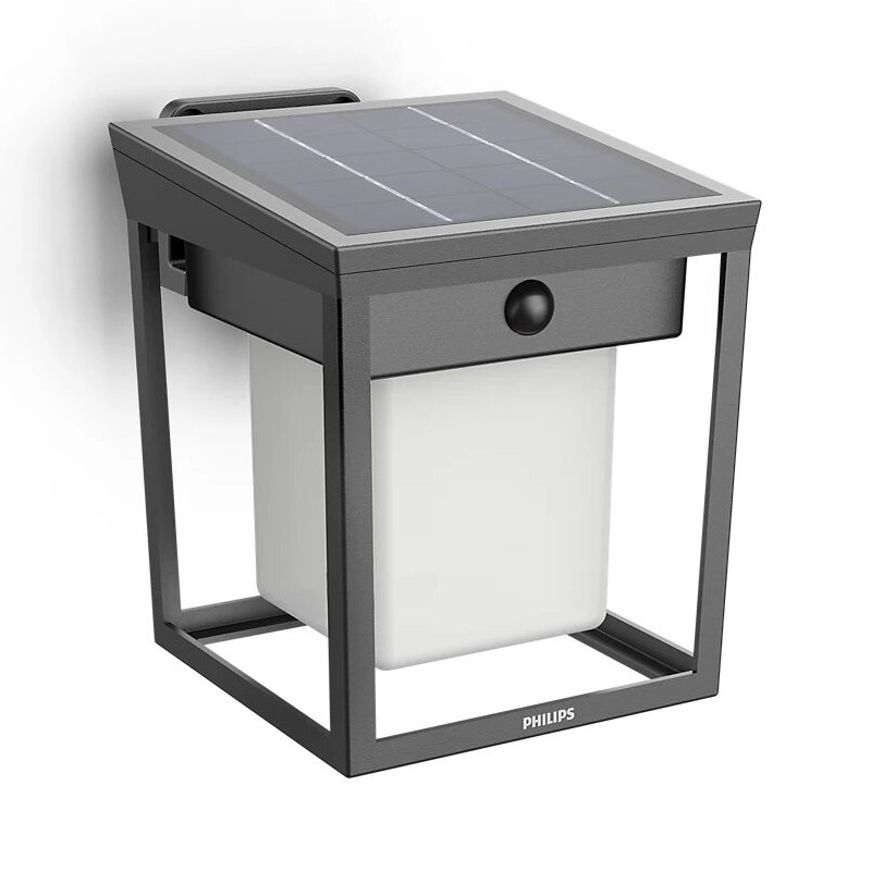 Philips - LED ηλιακό φωτιστικό τοίχου με αισθητήρα κίνησης και λυκόφως BLAISE LED/1,5W/3,7V 2600 mAh 3000K IP44