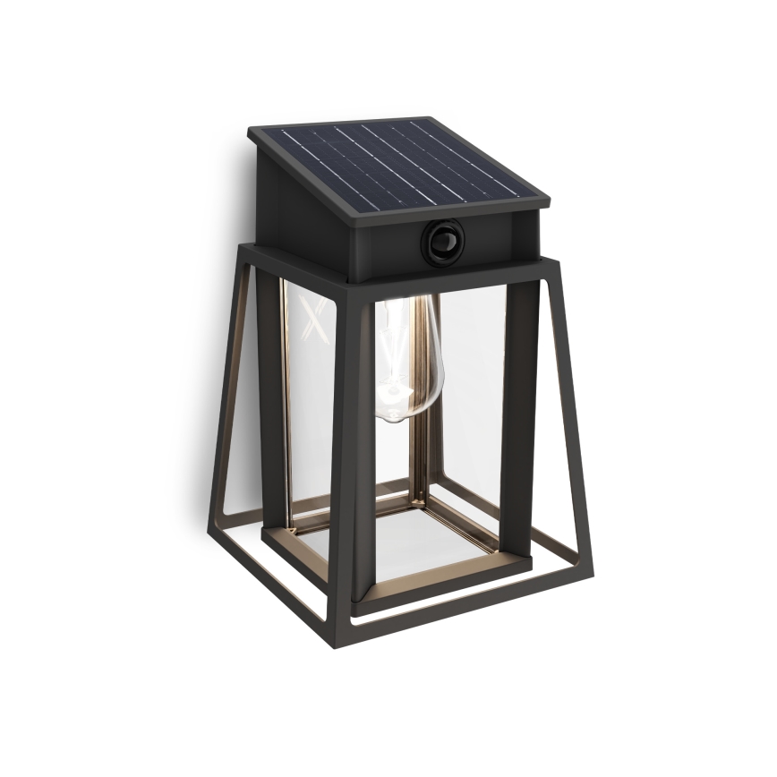 Philips - LED ηλιακό φωτιστικό τοίχου με αισθητήρα κίνησης και λυκόφως LYSIN LED/3,2W/3,7V 2600 mAh 4000K IP44