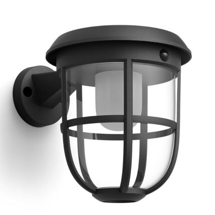 Philips - LED ηλιακό επιτοίχιο φωτιστικό με αισθητήρα κίνησης και λυκόφωτος RADII LED/1,3W/3,7V 2000 mAh 3000K IP44