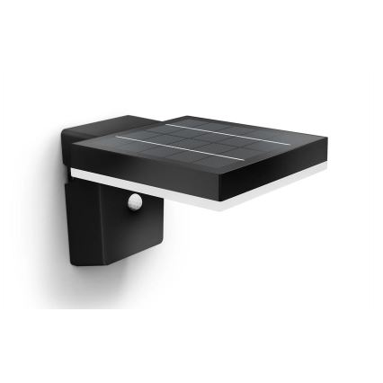 Philips - LED ηλιακό φωτιστικό τοίχου με αισθητήρα ZONAL LED/1,3W/3,7V 2500 mAh IP44