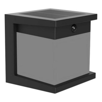 Philips - LED ηλιακό επιτοίχιο φωτιστικό με αισθητήρα DIARA LED/3,8W/3,7V 800 mAh 2700K IP44 μαύρο