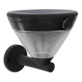 Philips - LED ηλιακό επιτοίχιο φωτιστικό με αισθητήρα KYNA LED/3,8W/3,7V 800 mAh 2700K IP44 μαύρο