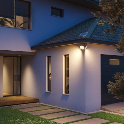 Philips - Ηλιακό επιτοίχιο φωτιστικό LED με αισθητήρα ZYREN LED/24,5W/3,7V 2600 mAh 3000K IP65 λευκό