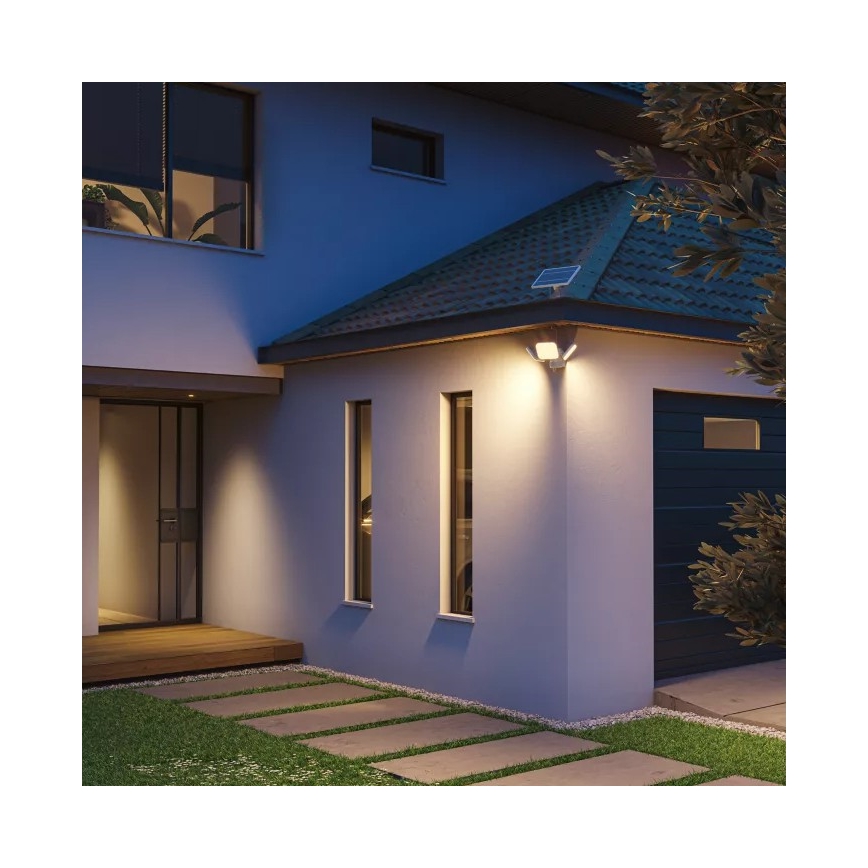 Philips - Ηλιακό επιτοίχιο φωτιστικό LED με αισθητήρα ZYREN LED/24,5W/3,7V 2600 mAh 3000K IP65 λευκό