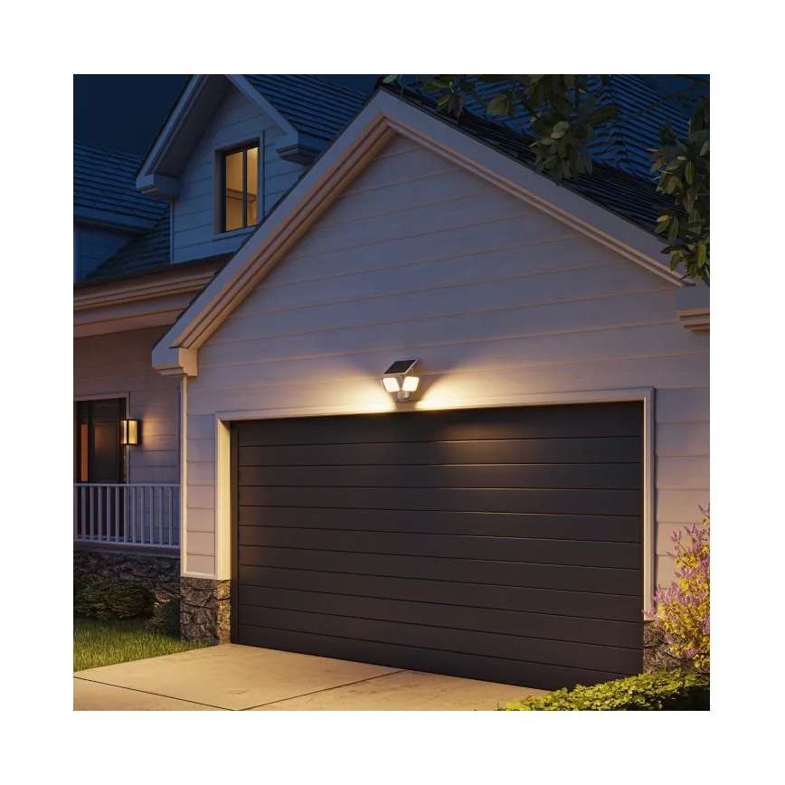 Philips - Ηλιακό επιτοίχιο φωτιστικό LED με αισθητήρα ZYREN LED/24,5W/3,7V 2600 mAh 3000K IP65 λευκό