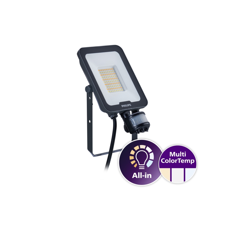 Philips - Προβολέας LED με ανιχνευτή κίνησης και σούρουπου LEDINAIRE ALL-IN LED/30W/230V 3000/4000/6500K IP65