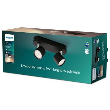 Philips - Ρυθμιζόμενο LED φωτιστικό σημείου 2xLED/4,5W/230V