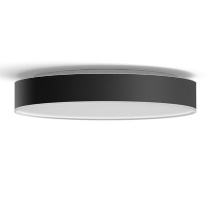 Philips - Ρυθμιζόμενο LED οροφής φωτιστικό Hue LED/33,5W/230V 2200-6500K διάμ. 425 mm μαύρο + τηλεχειριστήριο