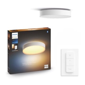 Philips - LED ρυθμιζόμενο φωτιστικό οροφής Hue LED/33,5W/230V 2200-6500K Ø 425 mm λευκό + τηλεχειριστήριο