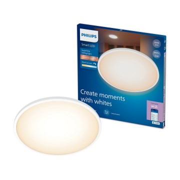 Philips - LED Ρυθμιζόμενο φωτιστικό οροφής SUPERSLIM LED/32W/230V 2700-6500K Wi-Fi